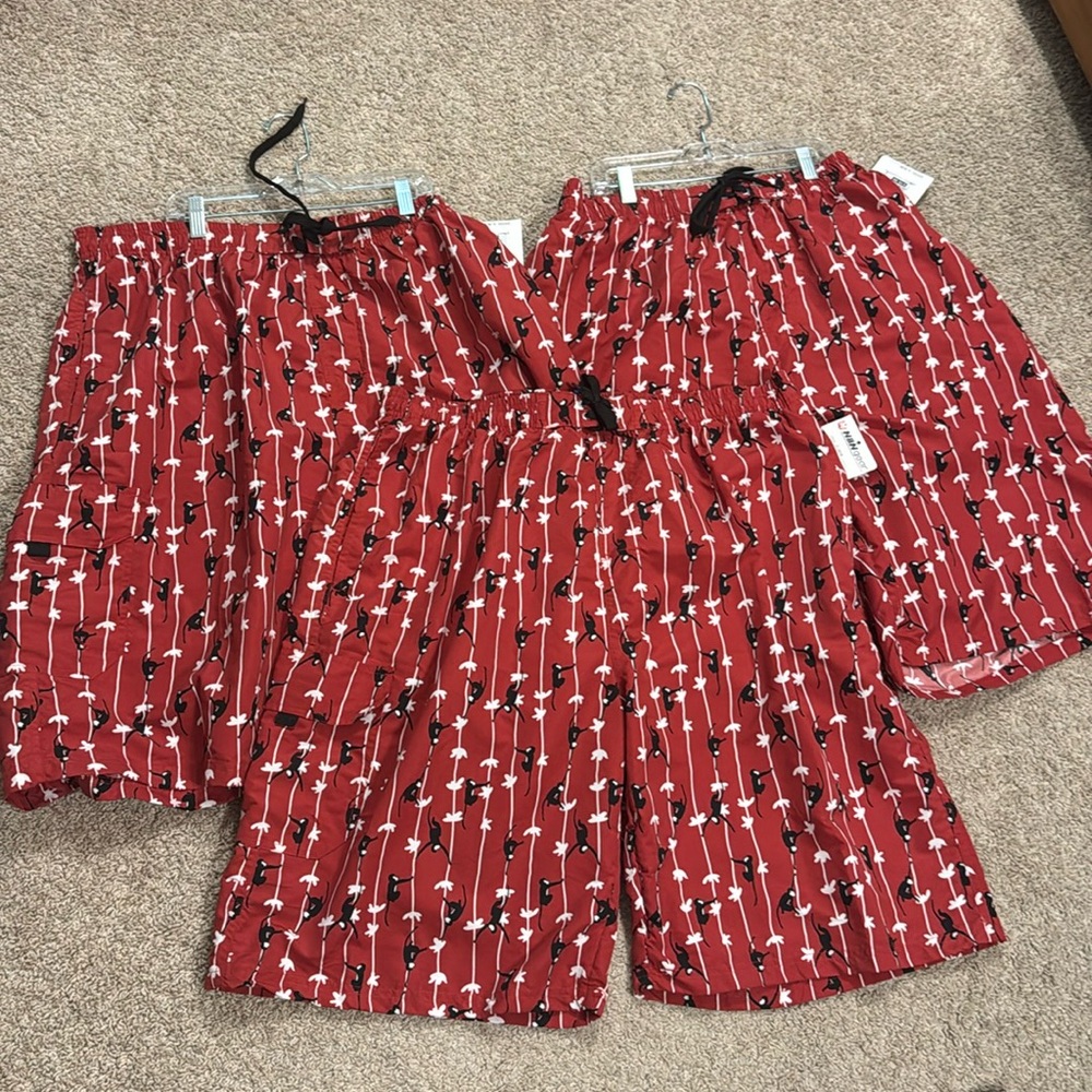 81. 3 NWT NBN Gear‎ Swim Trunks (3XL)